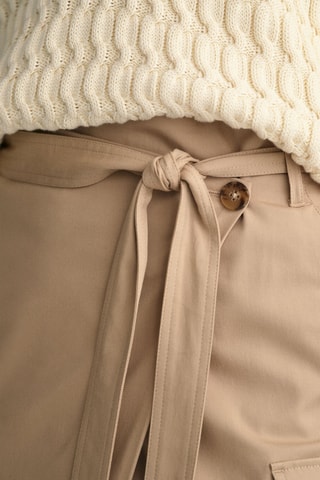 Falda midi - Beige