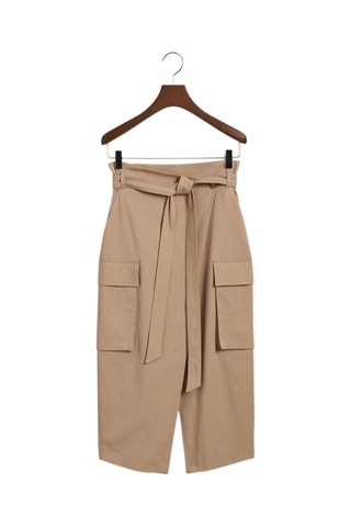 Falda midi - Beige