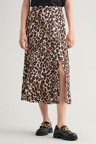 Falda midi - Beige