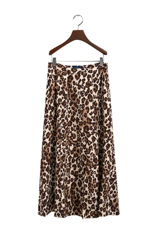 Falda midi - Beige