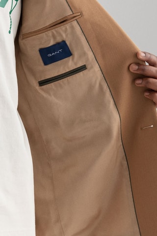 Blazer oversize de lana - Beige