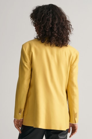 Blazer regular fit de lana - Amarillo