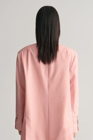 Blazer oversize de lana - Rosa
