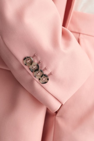 Blazer oversize de lana - Rosa