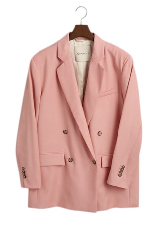 Blazer oversize de lana - Rosa