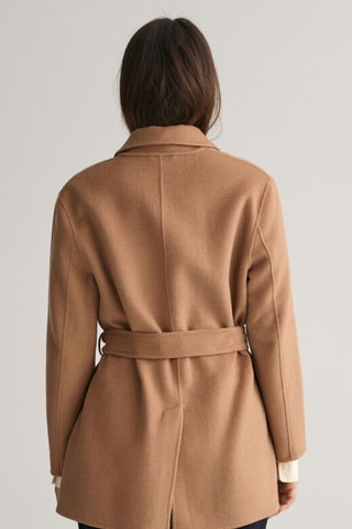 Blazer relaxed de lana - Beige oscuro