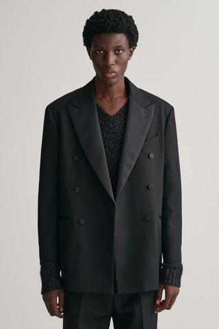 Blazer relaxed de lana - Negro