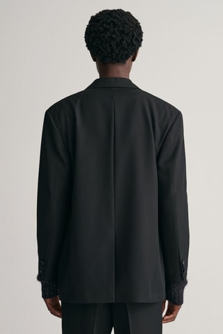 Blazer relaxed de lana - Negro