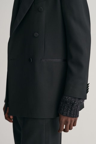 Blazer relaxed de lana - Negro