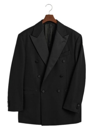 Blazer relaxed de lana - Negro