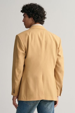 Blazer relaxed de lana - Beige