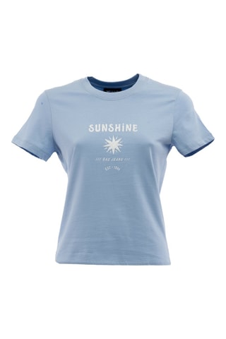 T-shirt - Wit en blauw