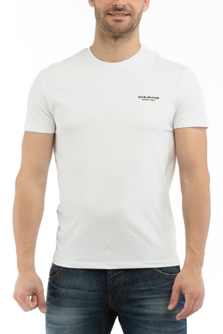 T-shirt - Wit - Wit en zwart