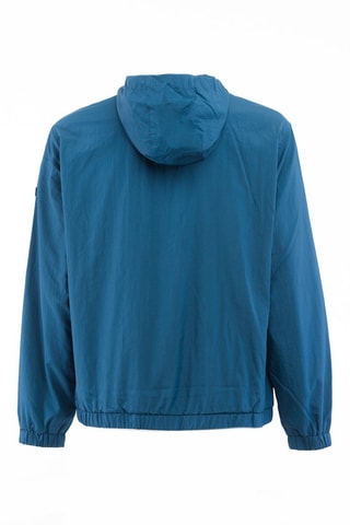Windjack met Capuchon - Wit en blauw