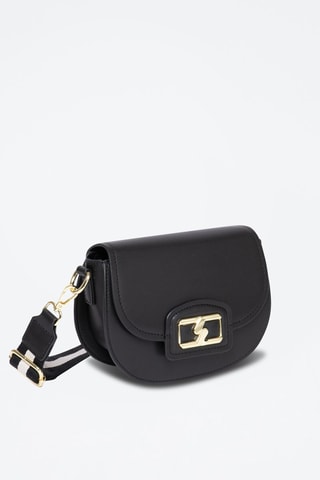 Sac bandoulière en cuir Rosaly - Noir - Noir