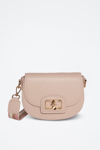 Sac bandoulière en cuir Rosaly - Noir - Nude