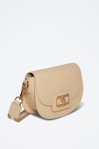Sac bandoulière en cuir Rosaly - Noir - Jaune