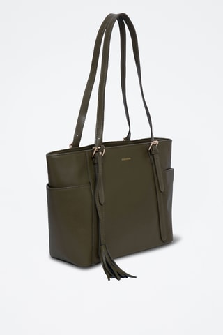 Sac porté épaule en cuir Carambole - Kaki