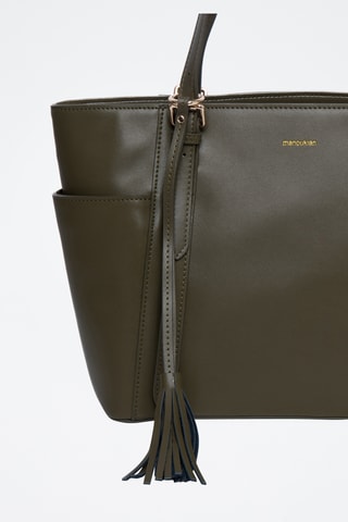 Sac porté épaule en cuir Carambole - Kaki