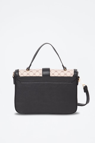 Sac bandoulière Paola H - Noir et taupe - Noir