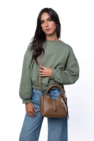 Sac bandoulière Gilli - Marron