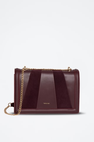 Sac bandoulière en cuir Vered - Bordeaux