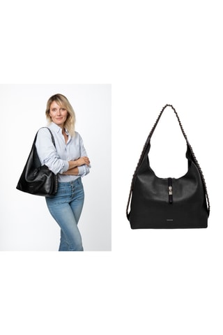 Sac porté épaule en cuir Colbee - Noir
