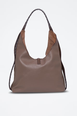Sac porté épaule en cuir Colbee - Taupe