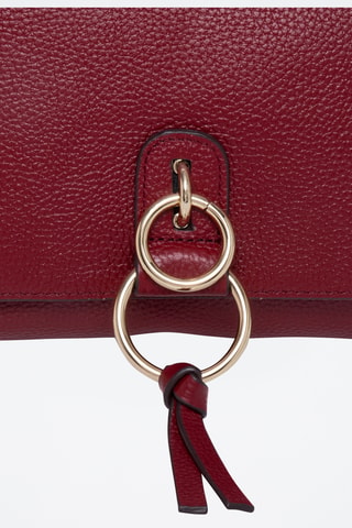 Sac bandoulière en cuir Sophia - Bordeaux