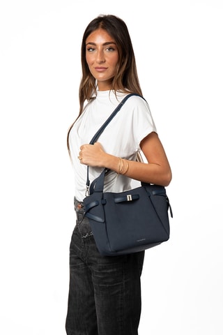 Synthetische Stoffen Handtas Amaia - Marineblauw