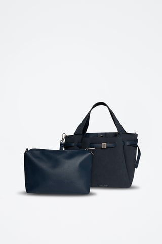 Synthetische Stoffen Handtas Amaia - Marineblauw