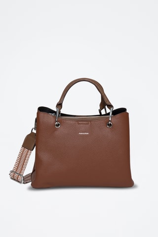 Sac bandoulière en cuir Candice - Marron