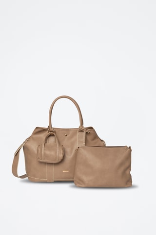 Handtas en Clutch Never - Taupe