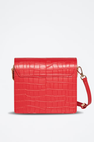 Sac bandoulière en cuir Lisa - Rouge