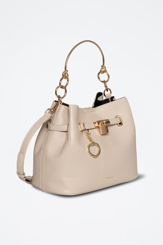 Sac à main en cuir Vahina - Blanc