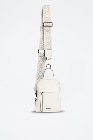 Sac bandoulière Cleo - Noir - Blanc