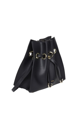Sac seau en cuir Paradis - Noir