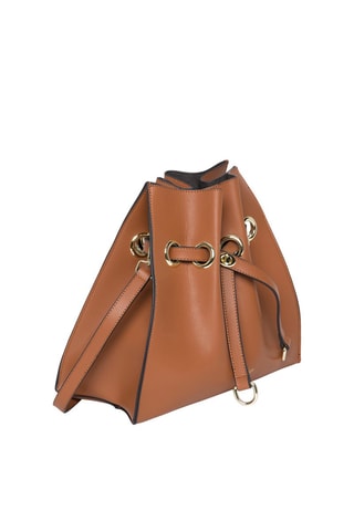 Sac seau en cuir Paradis - Camel