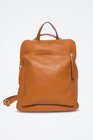 Sac à dos en cuir Lilymac - Marron