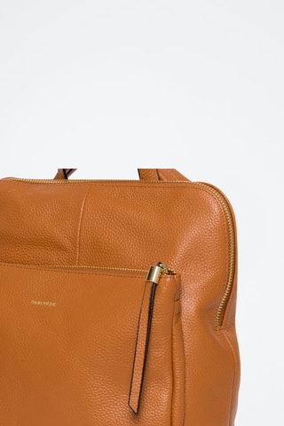 Sac à dos en cuir Lilymac - Marron