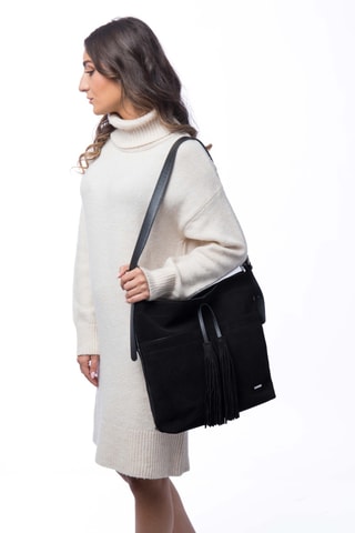 Trendy handtas Nael C - Zwart
