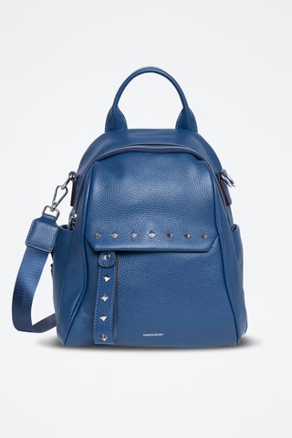 Sac à dos en cuir Vitaly - Bleu