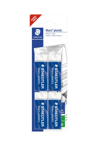 4 gomas Mars® - Blanco