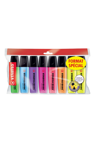 8 subrayadores Stabilo Boss Original