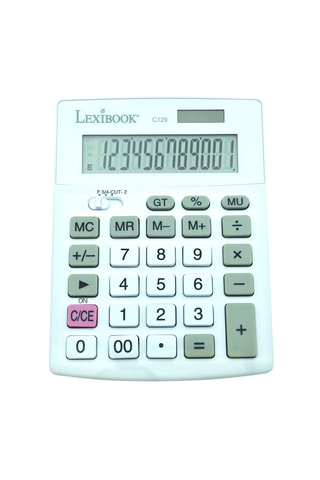 Calculadora de escritorio de 12 dígitos con doble alimentación