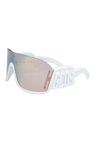 Lunettes de soleil mixte - Verres effet miroir - Catégorie 2 - GCDS - Blanc