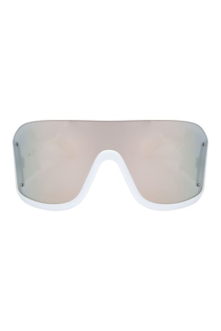 Lunettes de soleil mixte - Verres effet miroir - Catégorie 2 - GCDS - Blanc