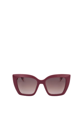 Lunettes de soleil femme - Catégorie 2 - Furla - Marron et rouge