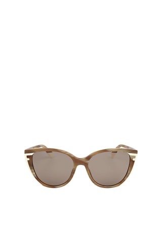 Lunettes de soleil femme - Catégorie 2 - Furla - Beige et marron