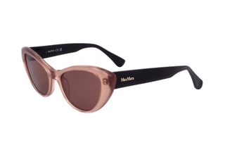 Lunettes de soleil femme - Catégorie 2 - Max Mara - Doré, marron et noir